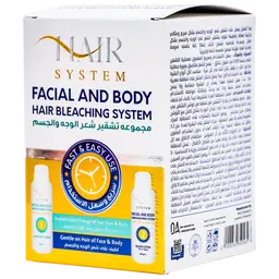 Hair System Facial and body hair bleaching kit