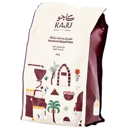 كاجو مكسرات مشكلة مدخنة محمصة 250 جم