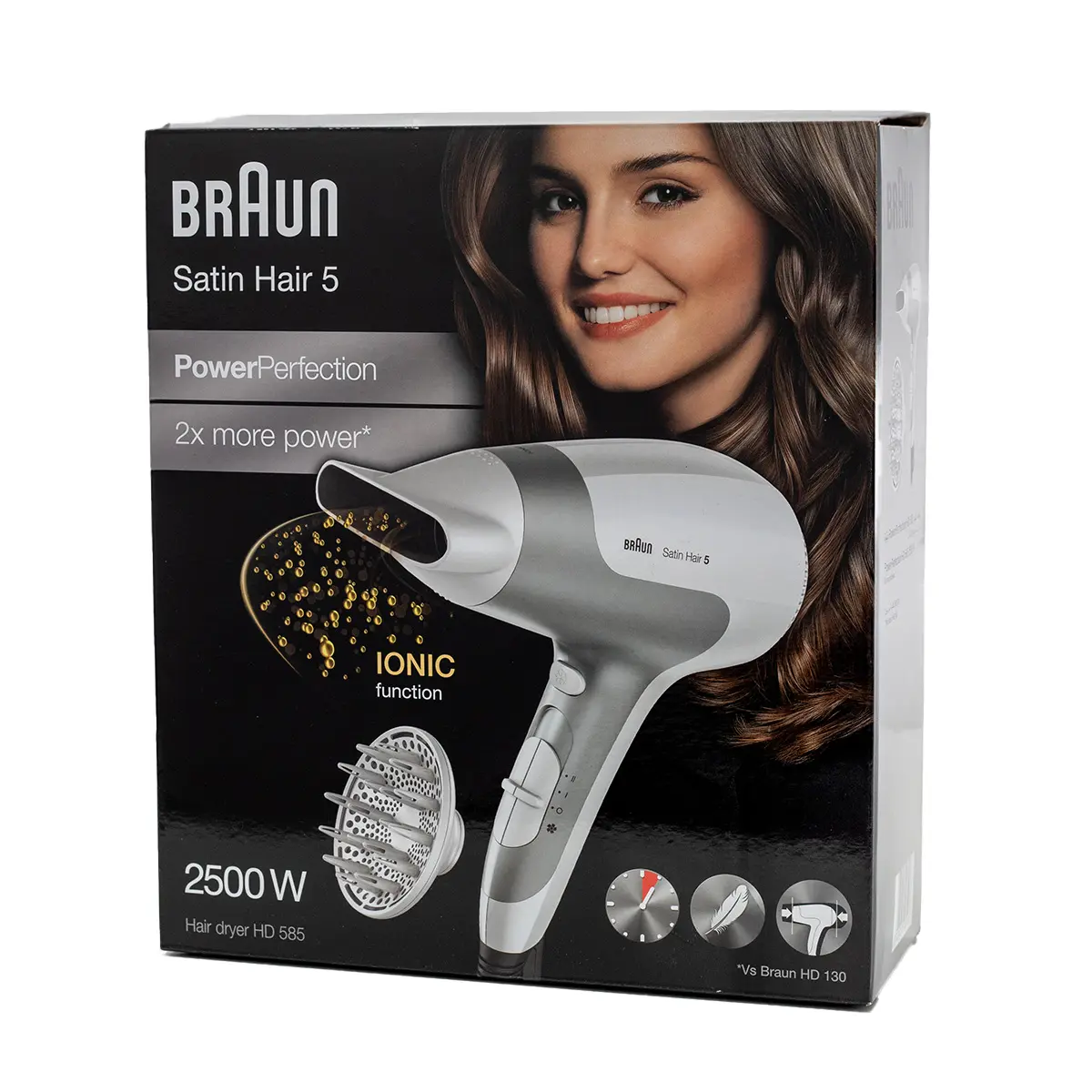 Braun Satin Hair 5 HD585 Hair Dryer With Diffuser And Ionic Function2500 Watts - view 1