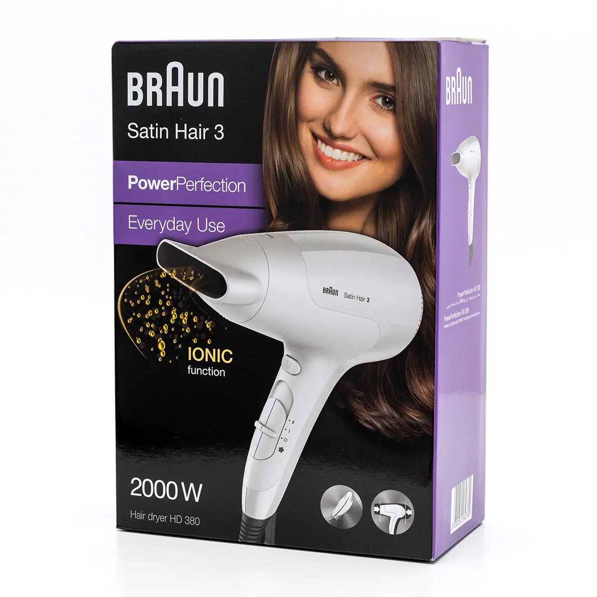 Braun Satin Hair 3 HDd380 Hair Dryer With Ionic Function 2000 Watts - view 2