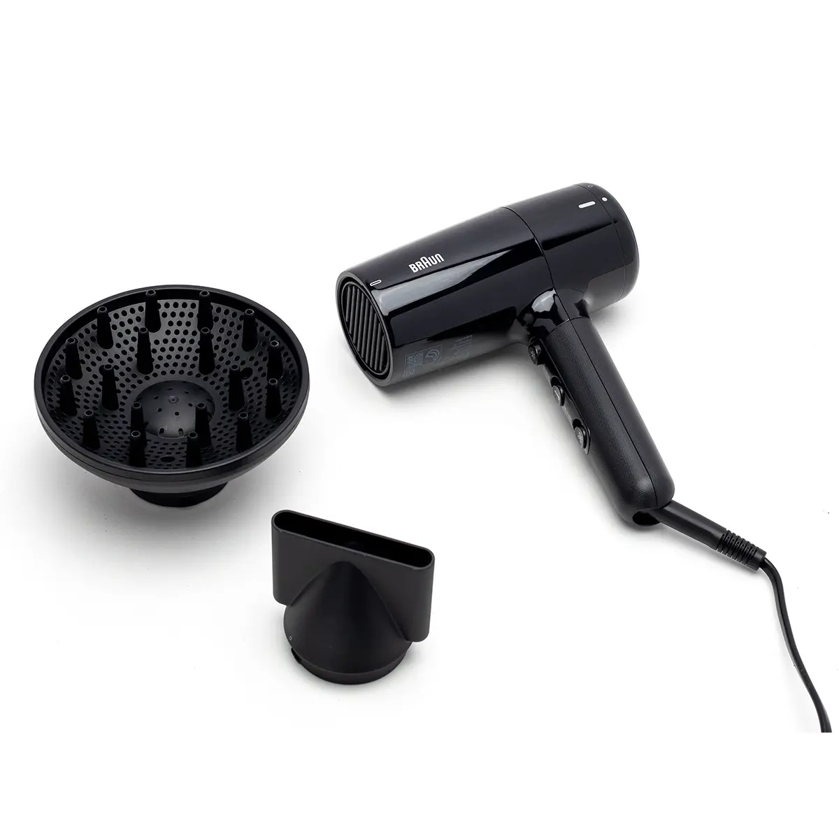 Braun Hair Dryer HD220 3 Heat Mode Plus Cool Shot 2200 Watts Ion Black. - view 2