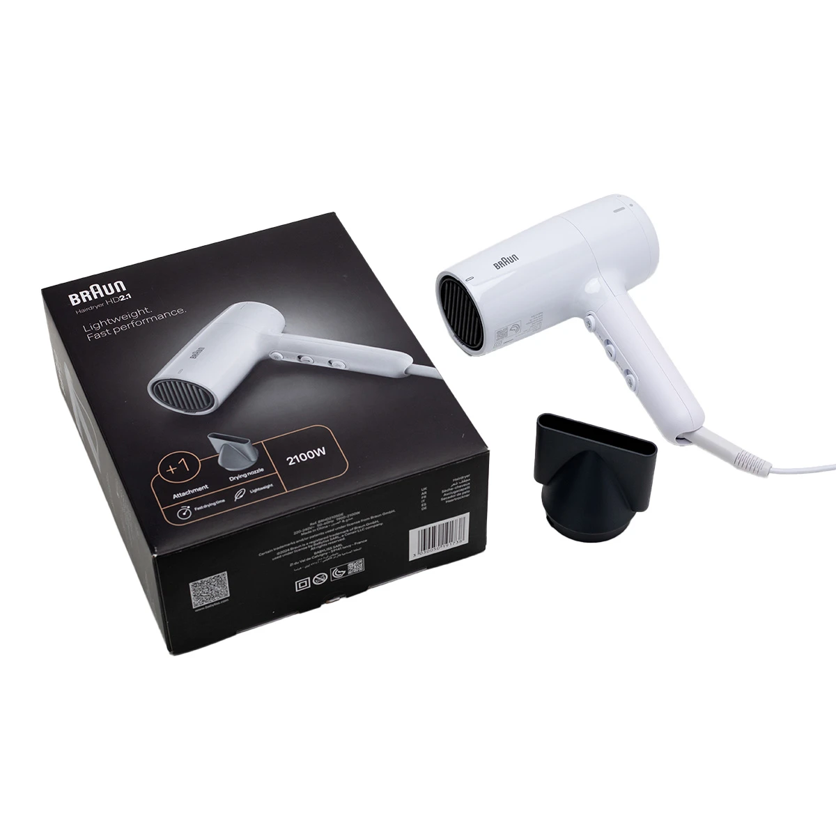 Braun Hair Dryer HD210 Fast Performance 2100 Watts 
