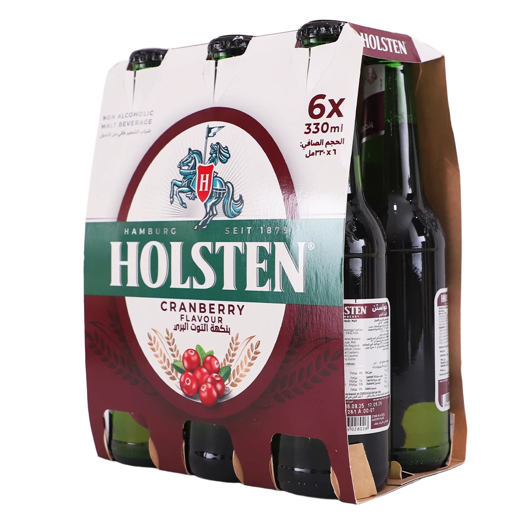 Holsten Malt Drink Cranberry 6 pcs 330 ml