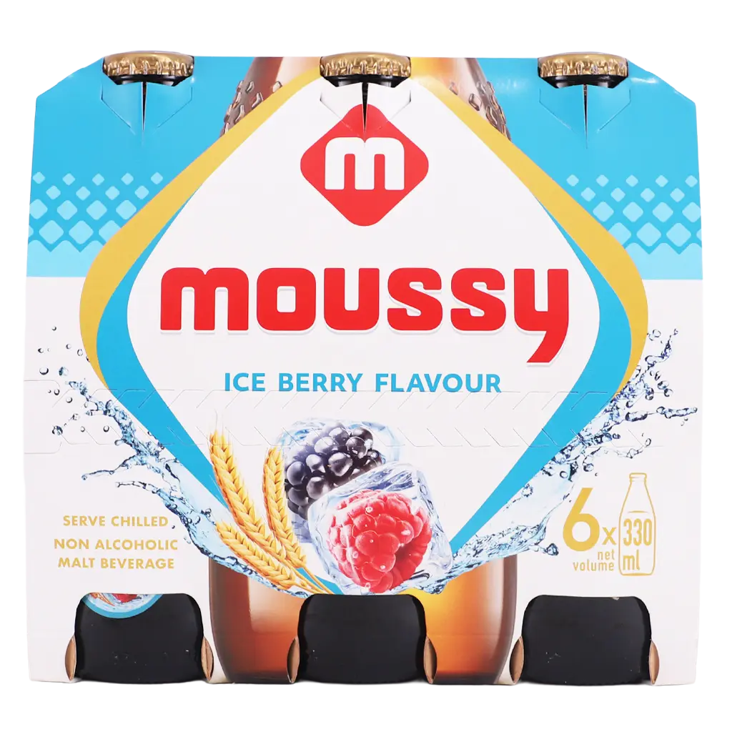 Moussy Malt Drink Ice Berry 6 pcs 330 ml - view 4