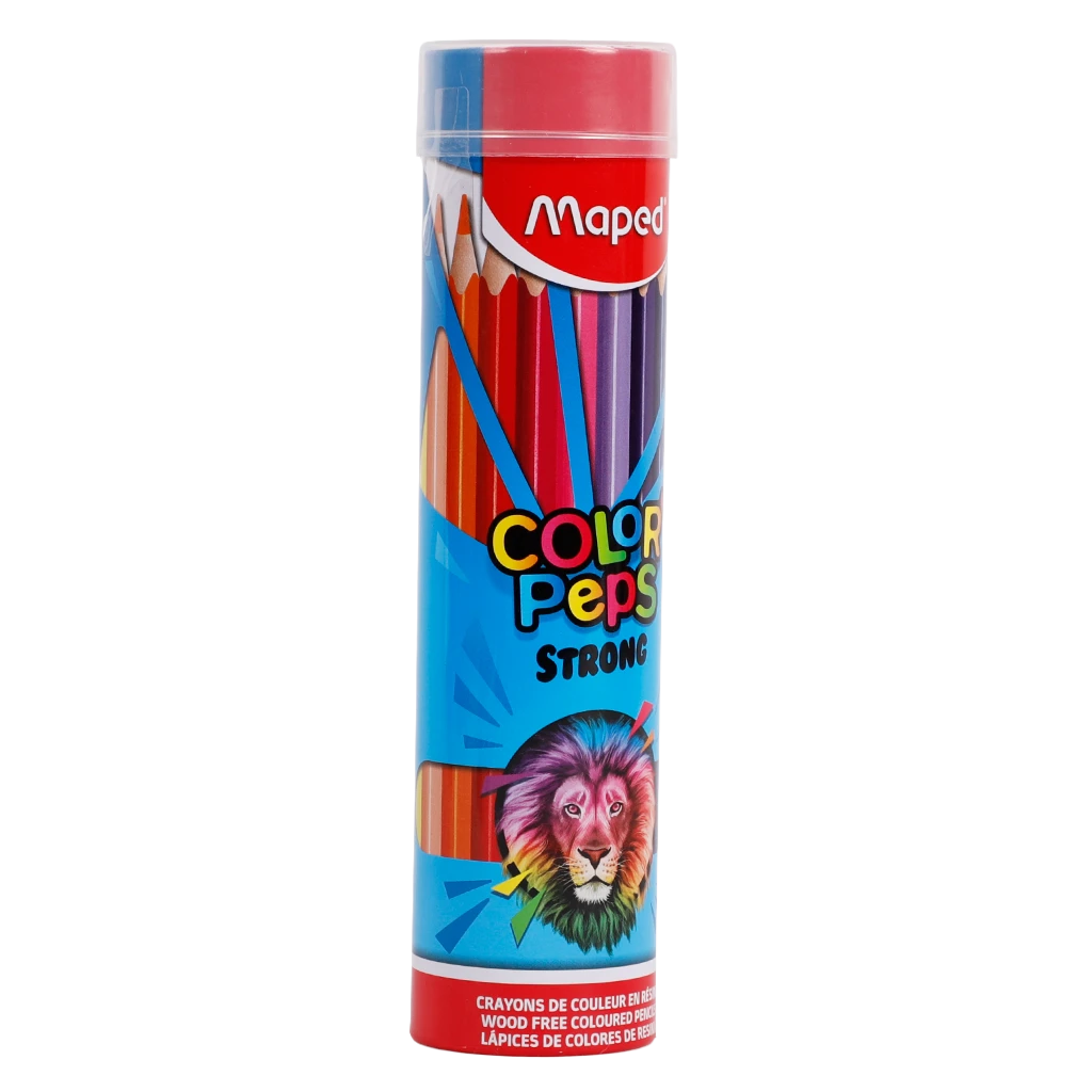 Maped Color Pencils Strong  Metal Tube 24 Color