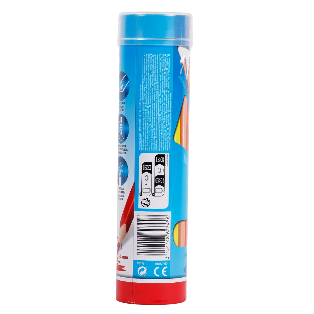 Maped Color Pencils Strong  Metal Tube 24 Color - view 2
