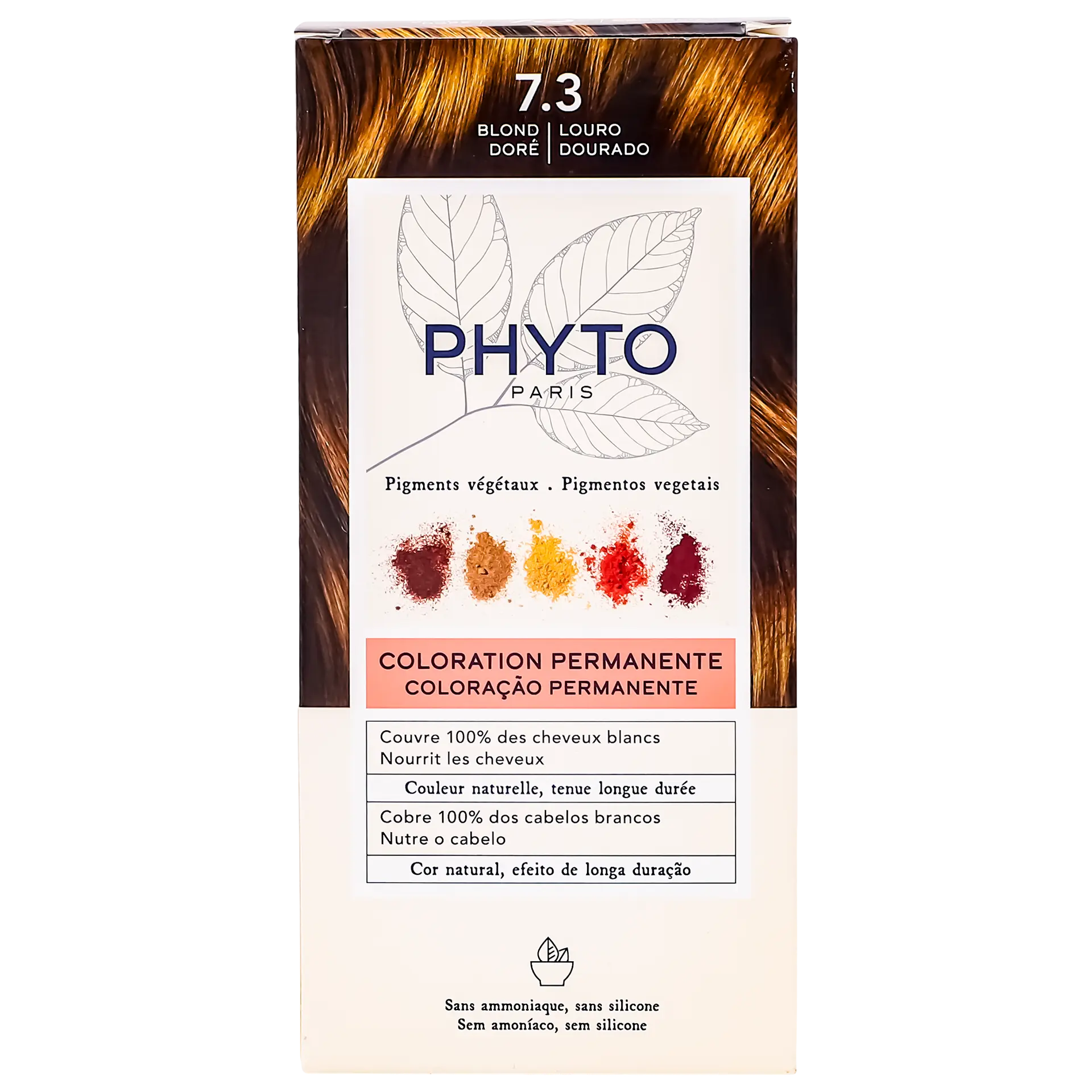 Phyto Color Hair Dye 7.3 Golden Blonde - view 2