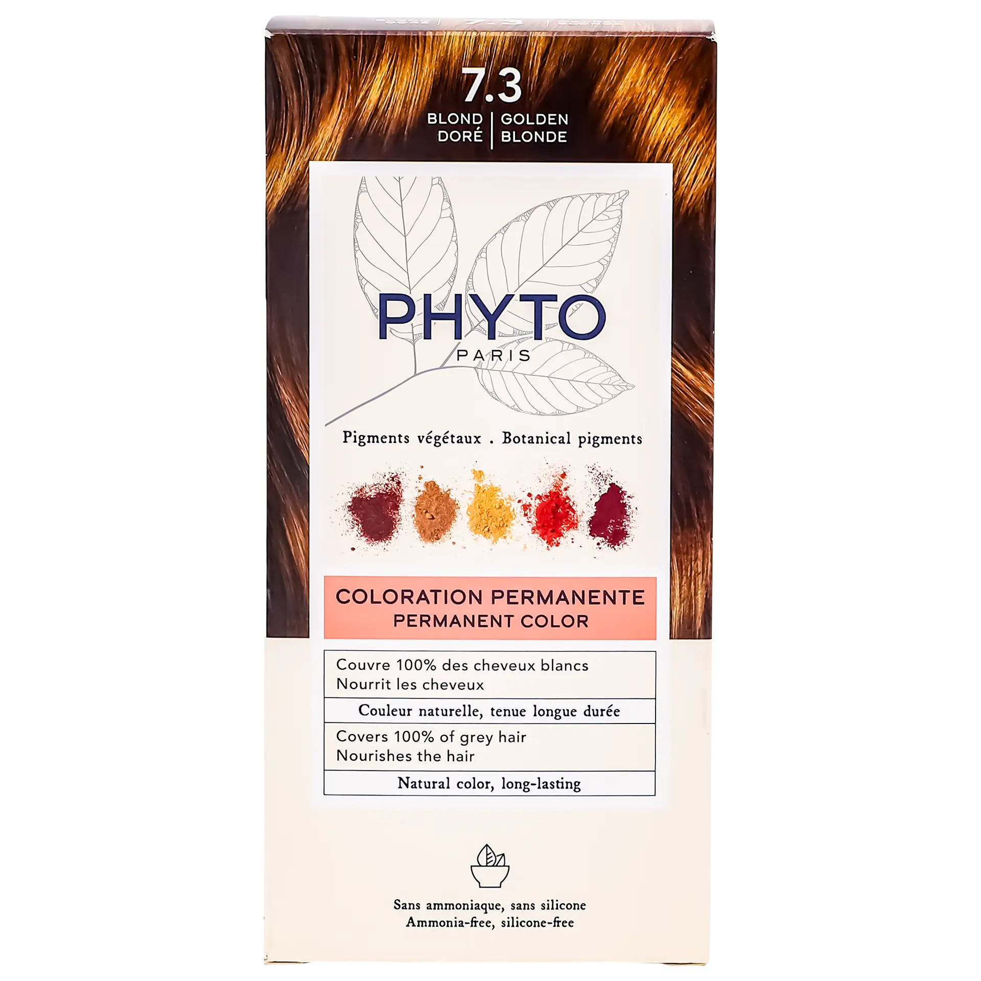 Phyto Color Hair Dye 7.3 Golden Blonde - view 3