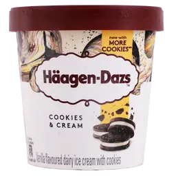 Haagen Dazs Ice Cream Cup Cookies & Cream 460 ml 