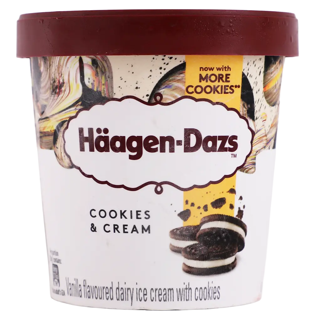 Haagen Dazs Ice Cream Cup Cookies & Cream 460 ml  - view 1