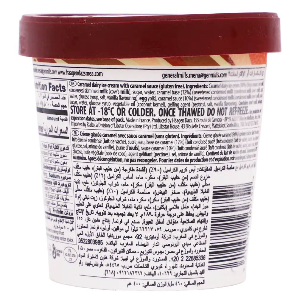HaagenDazs Ice Cream Cup Dulce De Leche 460 ml - view 2