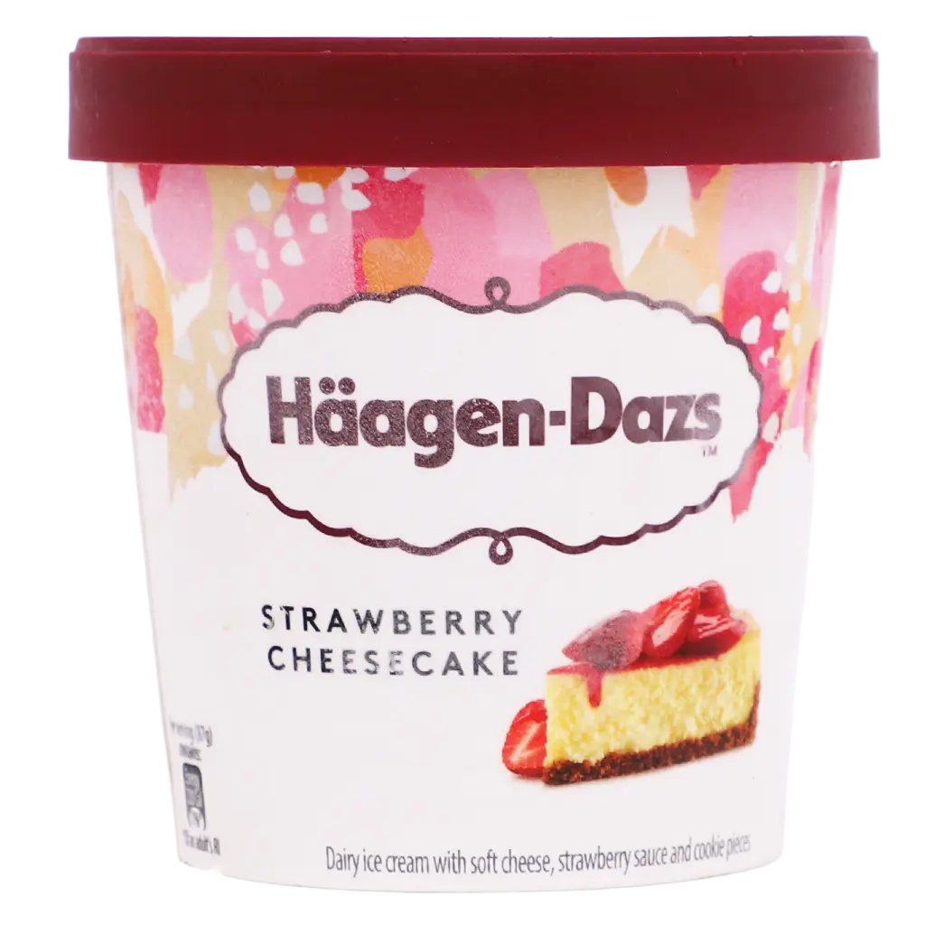 HaagenDazs Ice Cream Cup Strawberry Cheesecake 460 ml - view 1
