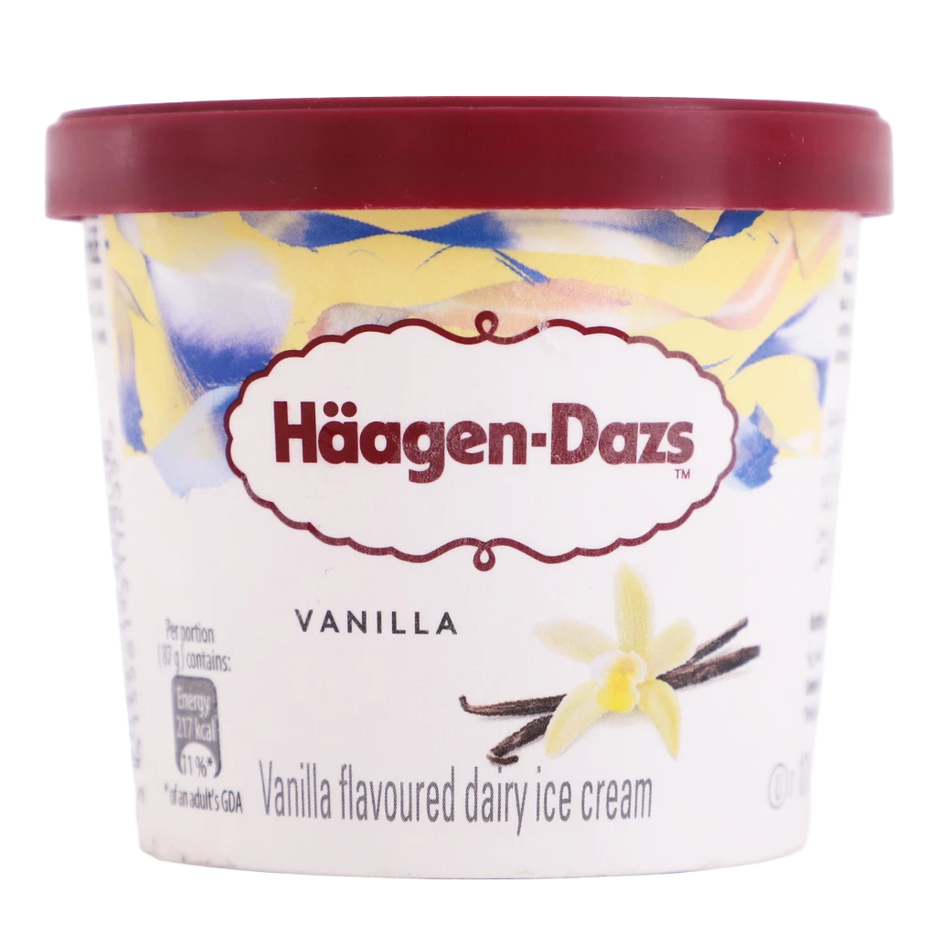 Haagen Dazs Ice Cream Cup Vanilla & Cream 100 ml