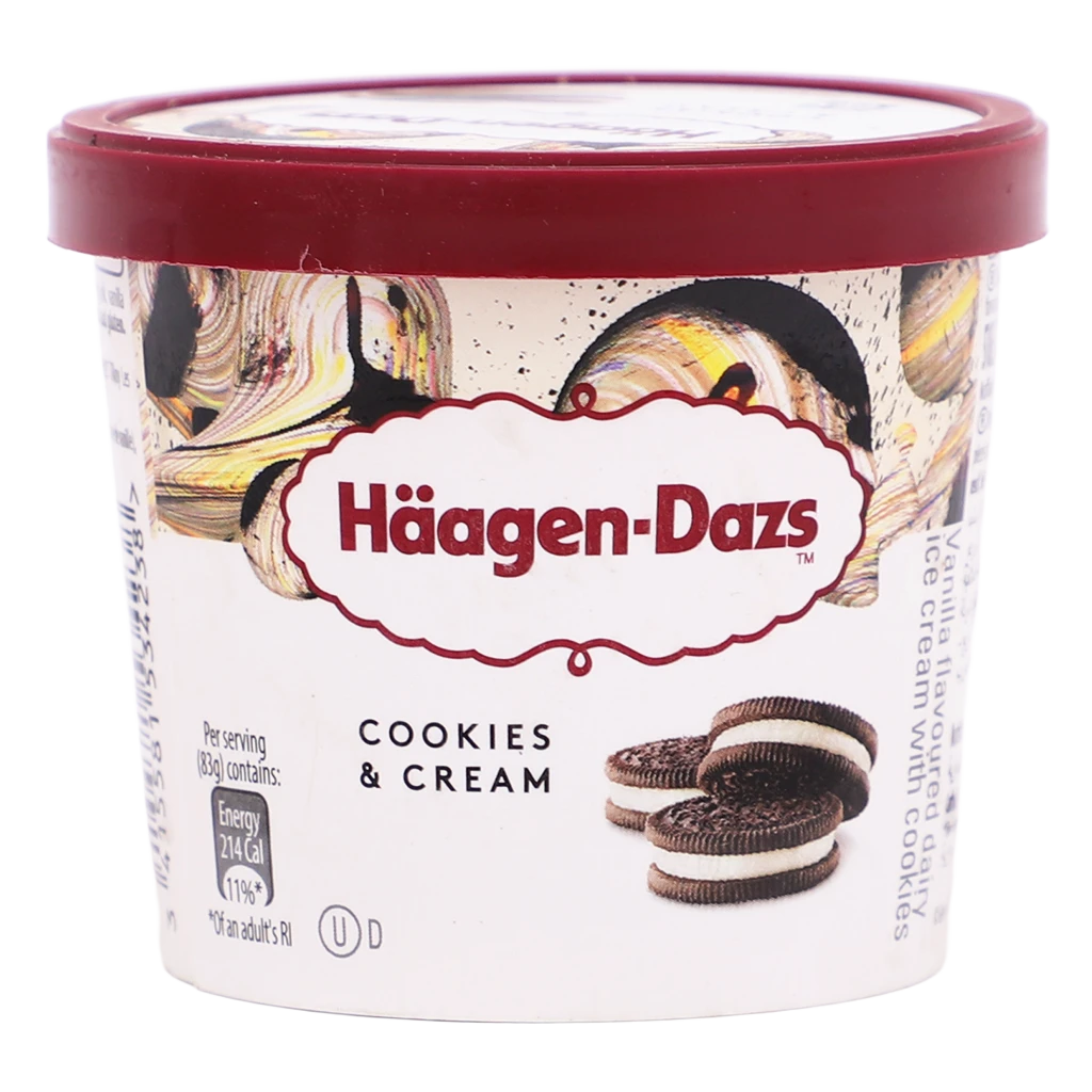 HaagenDazs Cup Cookies And Cream 100 ml