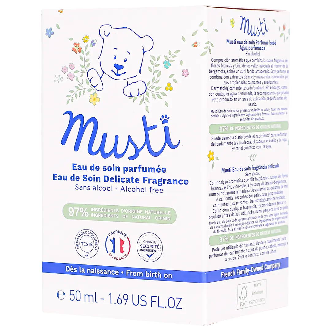 Mustela Musti Eau Soin Delicate Fragrance 50 ml - view 1