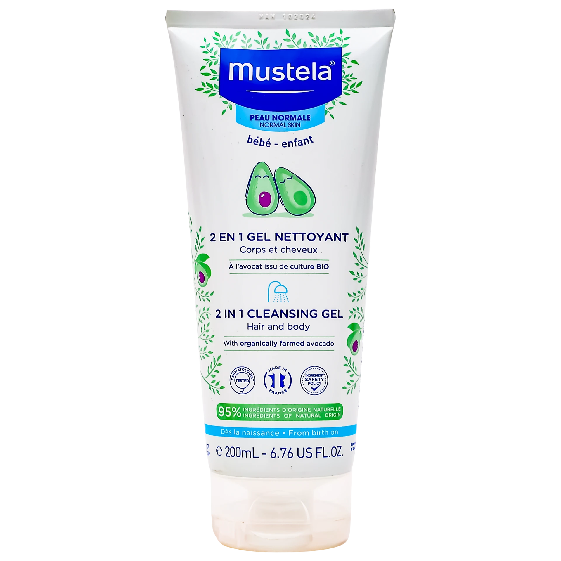 Mustela 2 In 1 Hair And Body Wash 200 ml