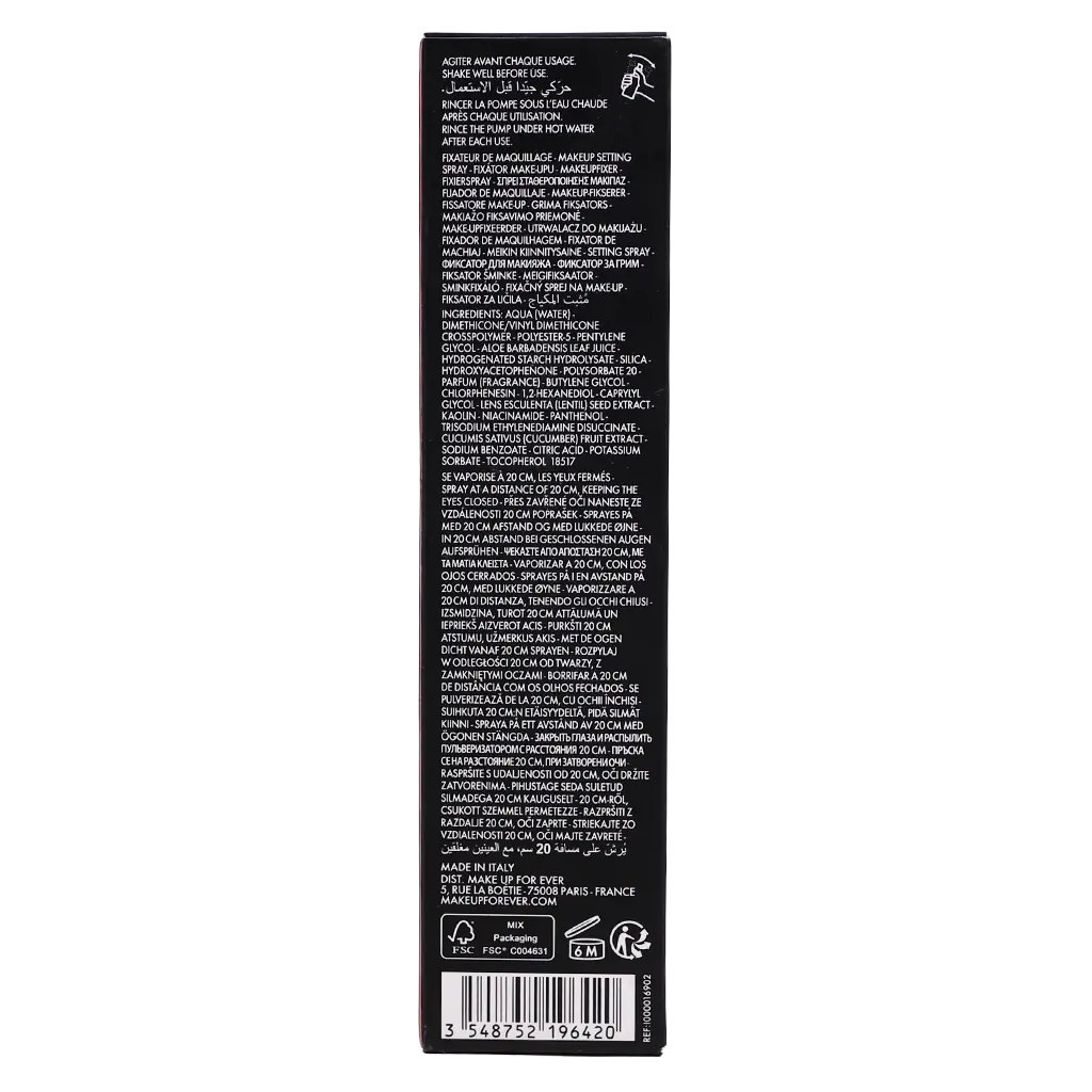 Make Up For Ever Mist Fix Matte 24Hr Setting Spray 100 Ml - view 4