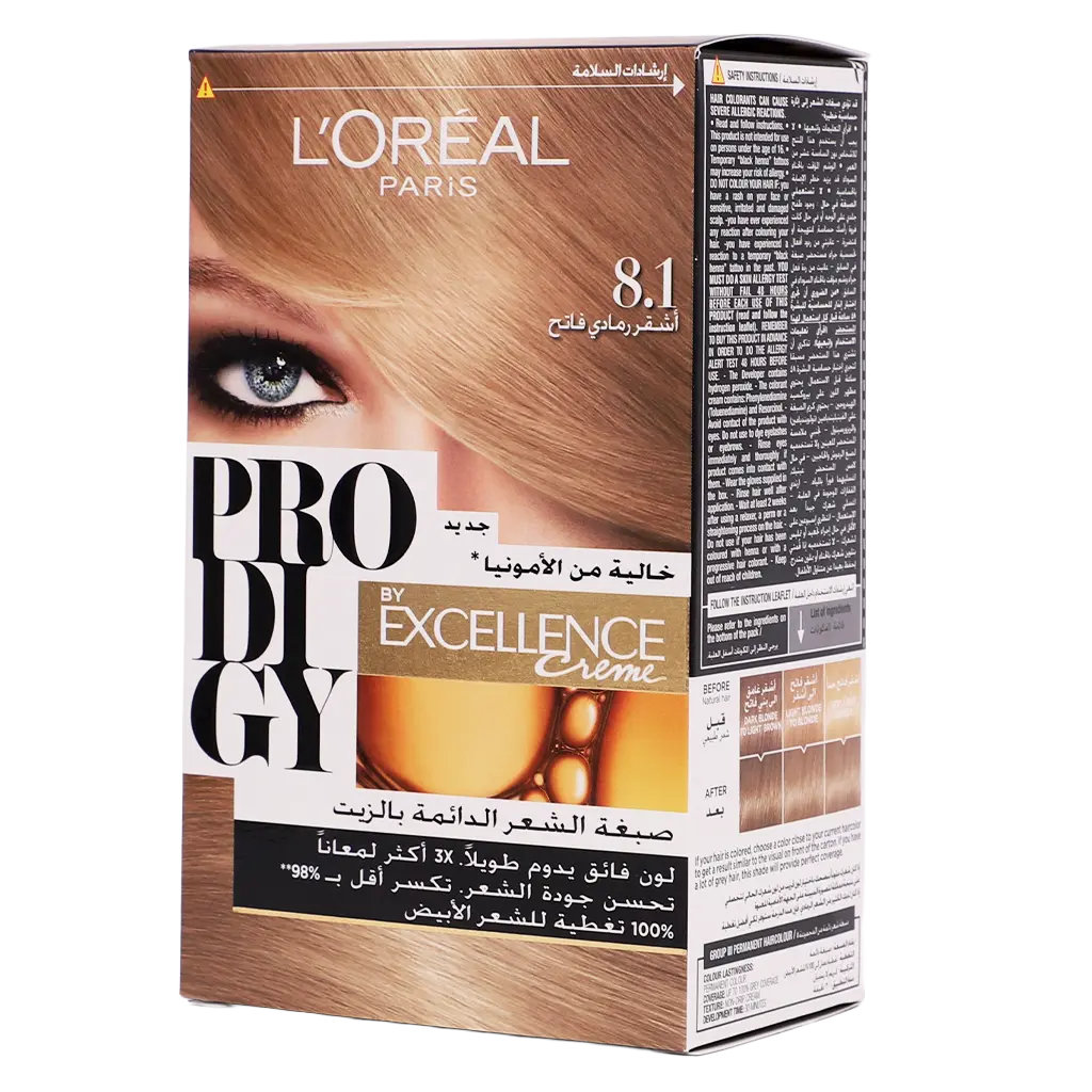 L'Oreal Paris Prodigy Hair Coloring Light Ash Blonde 8.1 - view 1