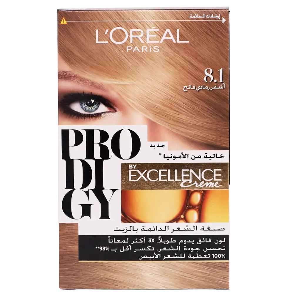 L'Oreal Paris Prodigy Hair Coloring Light Ash Blonde 8.1 - view 2