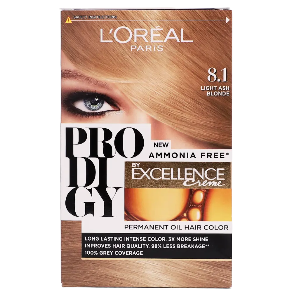 L'Oreal Paris Prodigy Hair Coloring Light Ash Blonde 8.1 - view 3