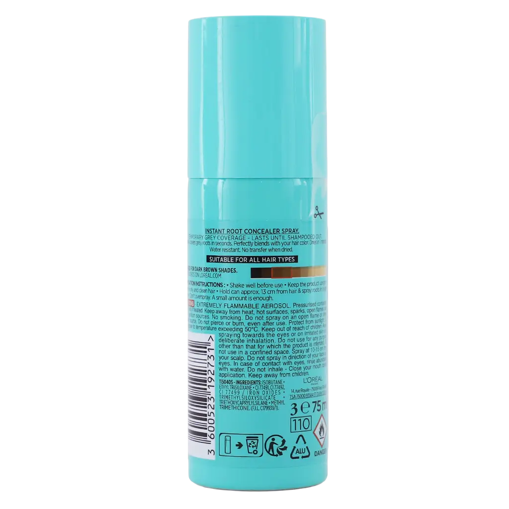 L'Oreal Spray Instant Root Concealer Dark Brown 75 ml - view 2