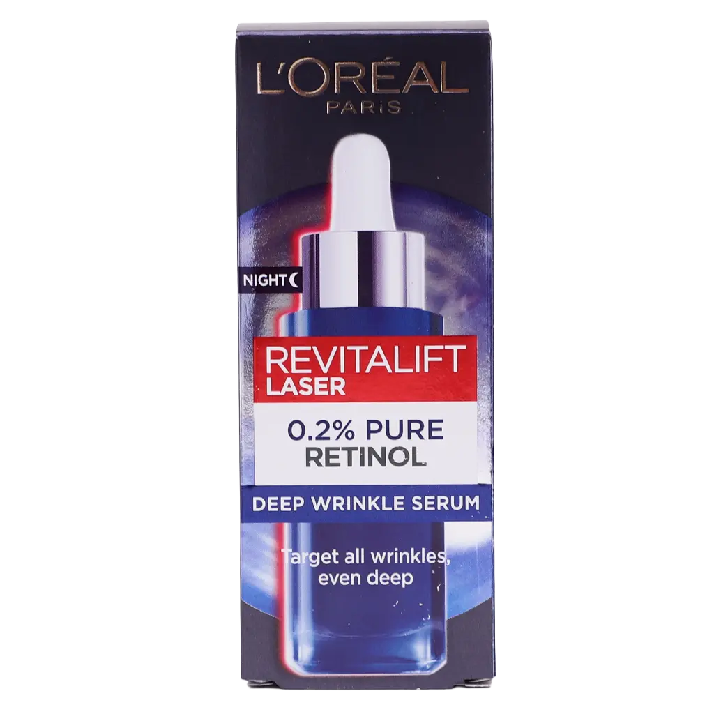 L'Oreal Paris Pure Retinol Night Serum Revitalift Laser Face Serum Deep Anti-Wrinkle Serum 30 ml - view 3