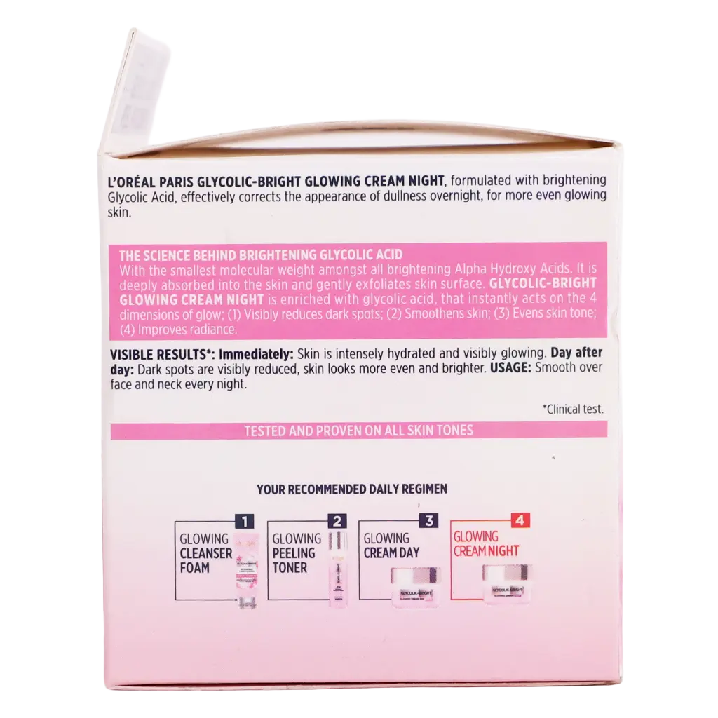 L'Oreal Paris Glycolic Bright Night Cream 50 ml - view 5