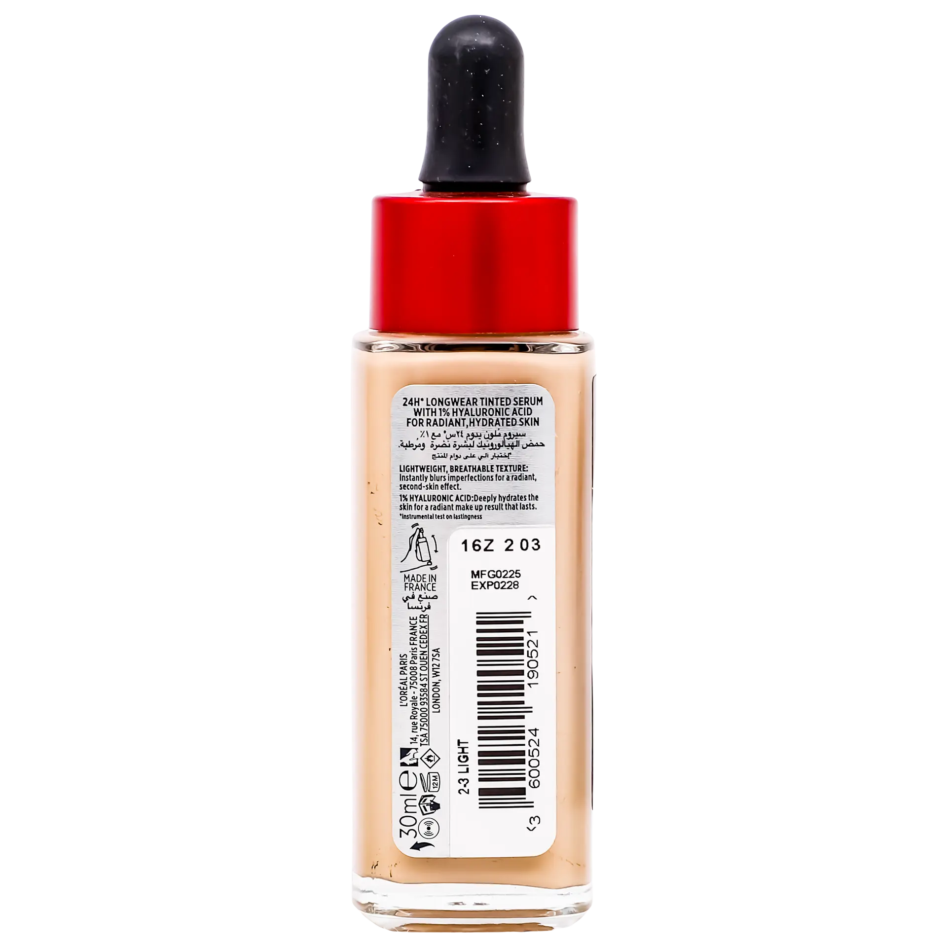 L'Oréal Paris 24H Infallible Tinted Serum Shade Light 2-3 - view 3