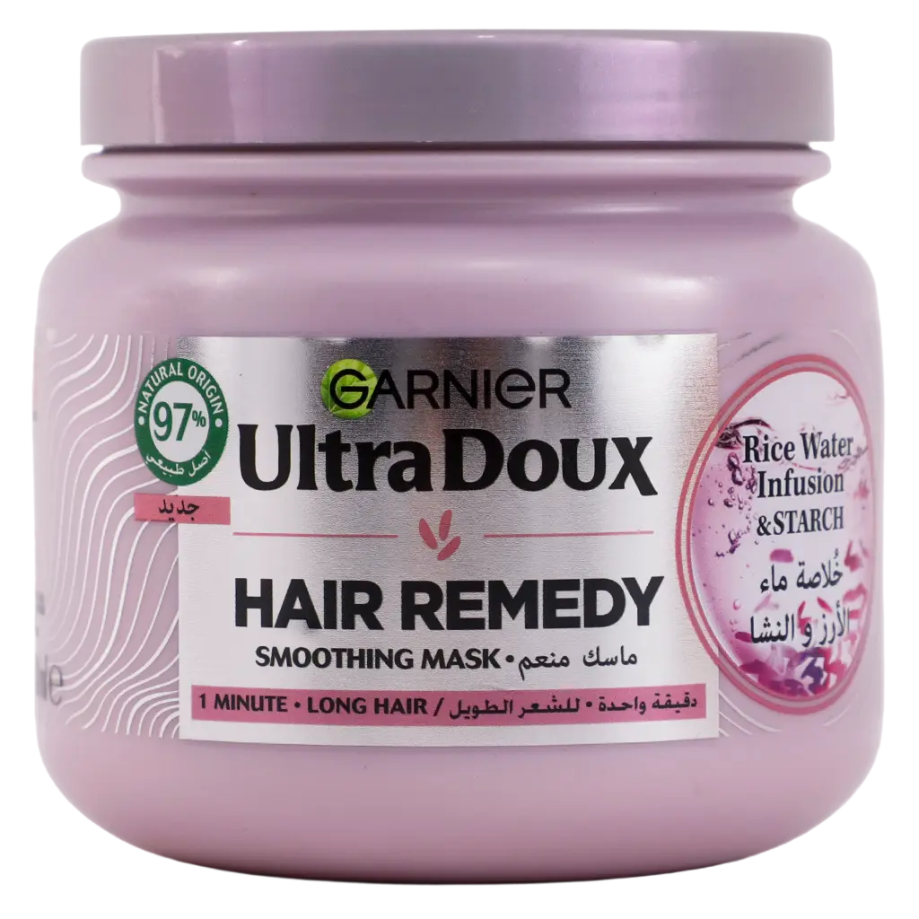 Garnier Ultra Doux Rice Water & Starch Moisturising Hair Remedy Mask for Dehydrated Hair 340ml - view 2
