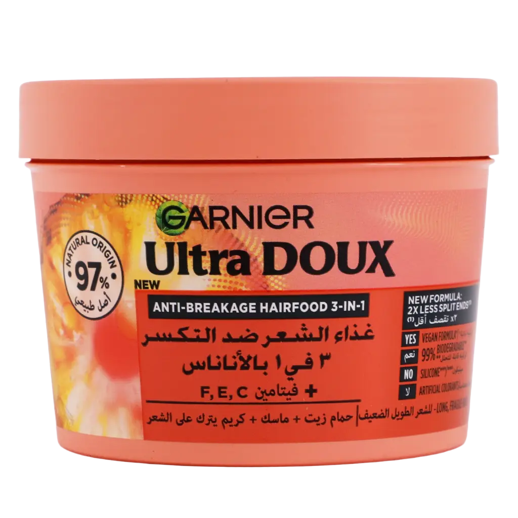 Garnier Ultra Doux Hair Food Anti-Breakage Pineapple 3-in-1 Hair Mask For Long Fragile Hair - view 2
