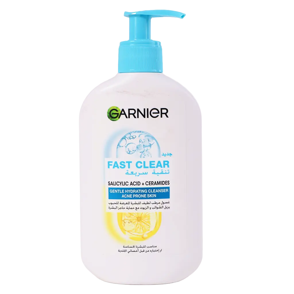 Garnier Fast Clear Gentle Cleanser Hydrating Face Wash for Acne Prone Skin 250 ml - view 2