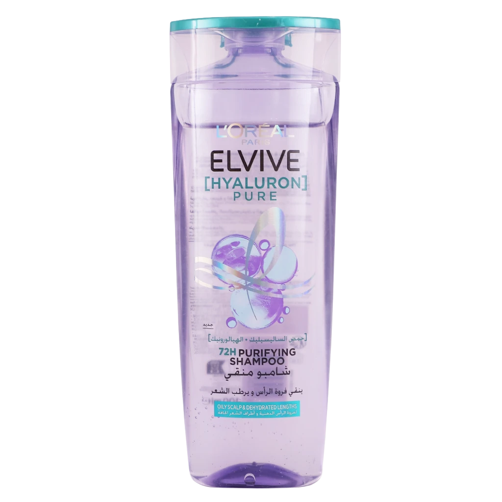 L'Oreal Paris Elvive Hyaluron Pure Purifying Shampoo for Oily Hair 400 ml
