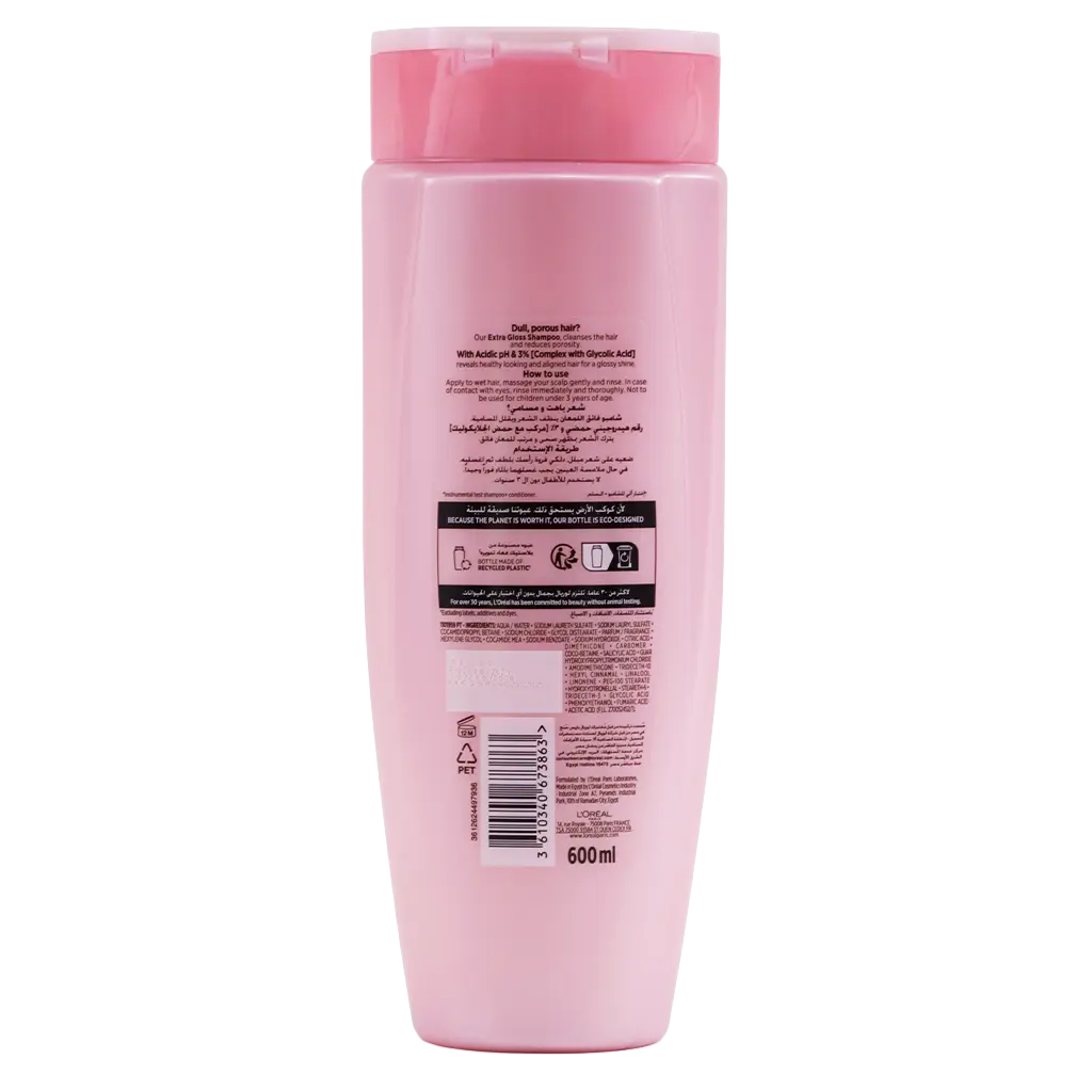 L'Oreal Paris Elvive Glycolic Gloss Shampoo 600 ml - view 2