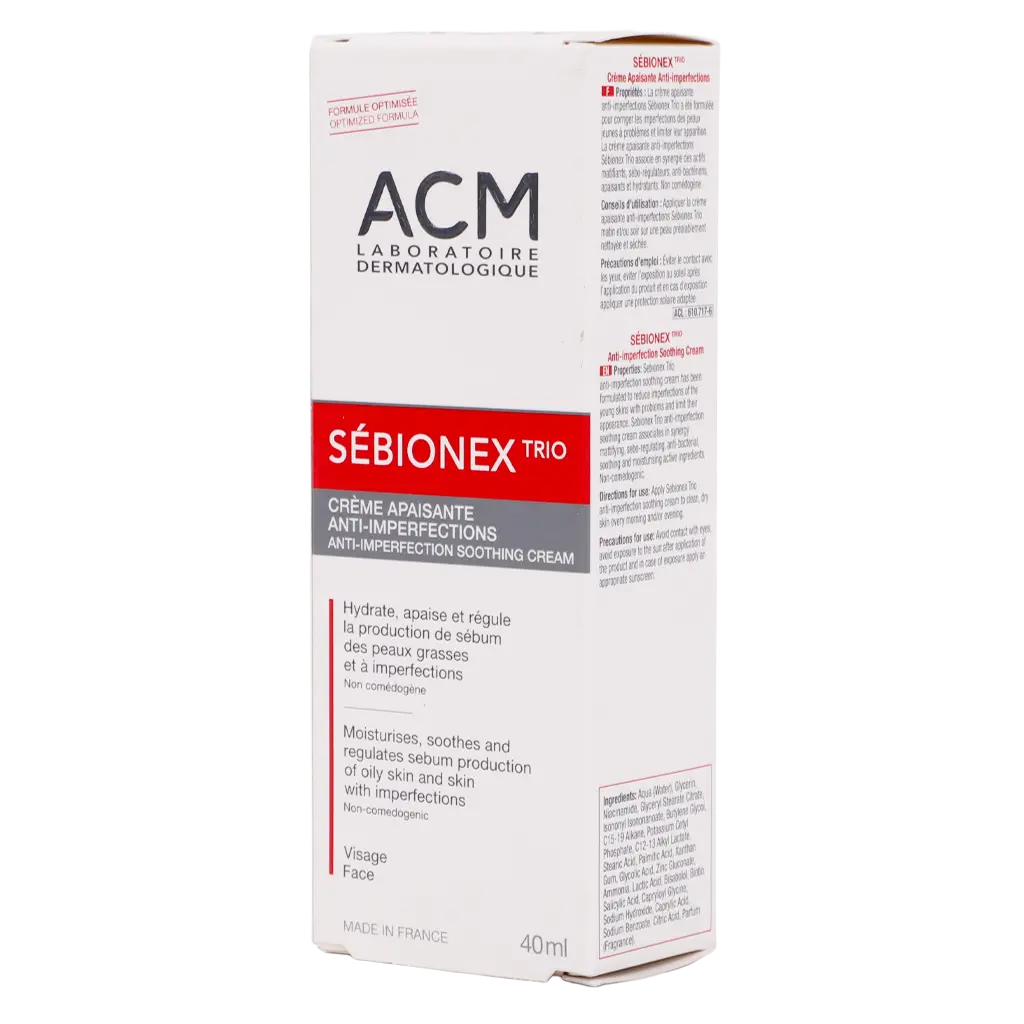 Acm Laboratoire Dermatologique Sebionex Trio Cream 40ml - view 1