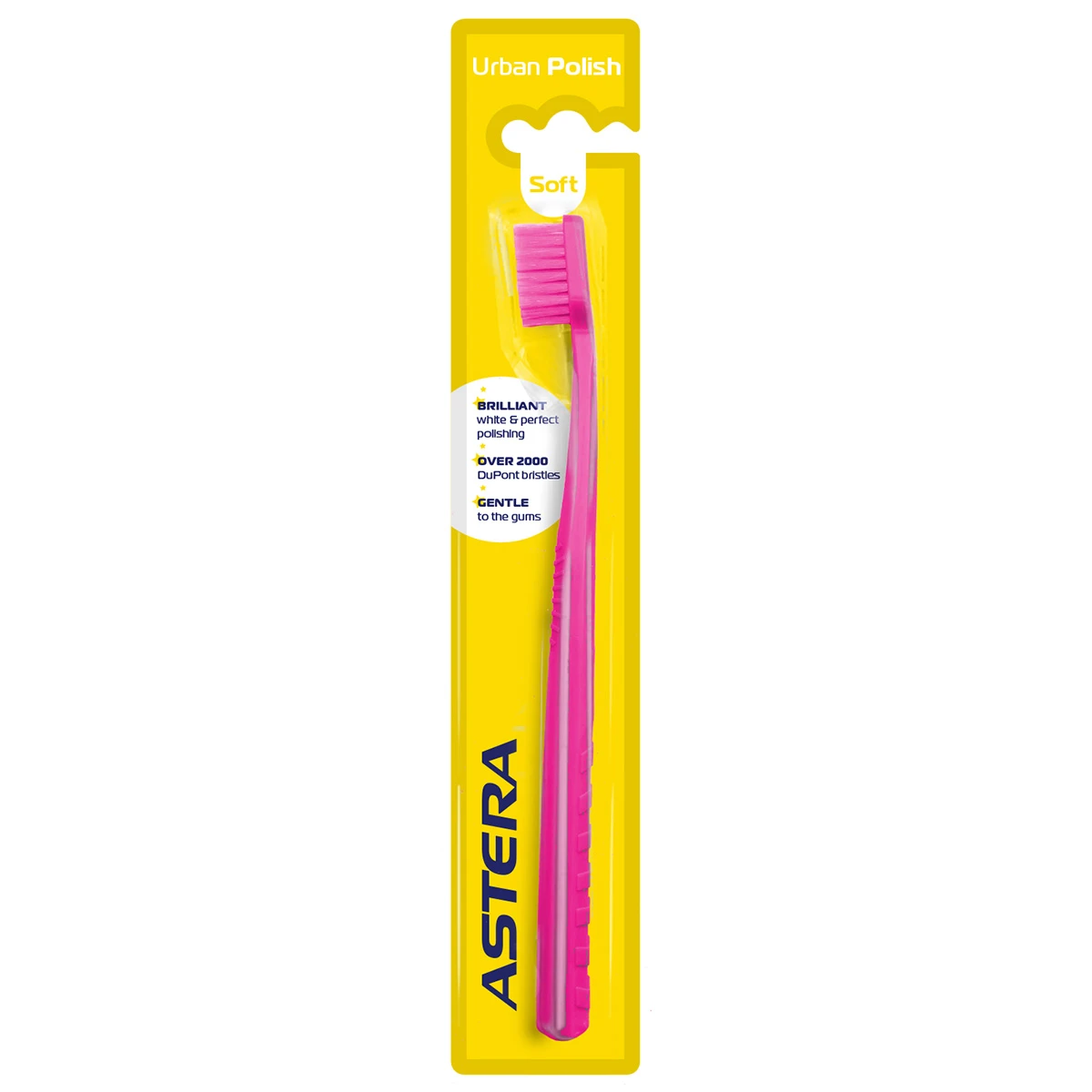 Astera Toothbrush Urban Polish Soft Bristles Pink 