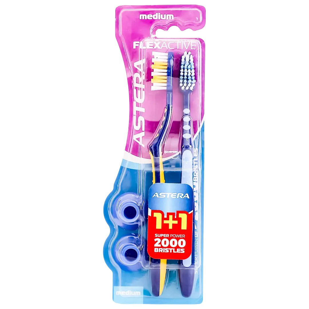 Astera Toothbrush Flex Active Medium Bristles 2 pcs - view 1