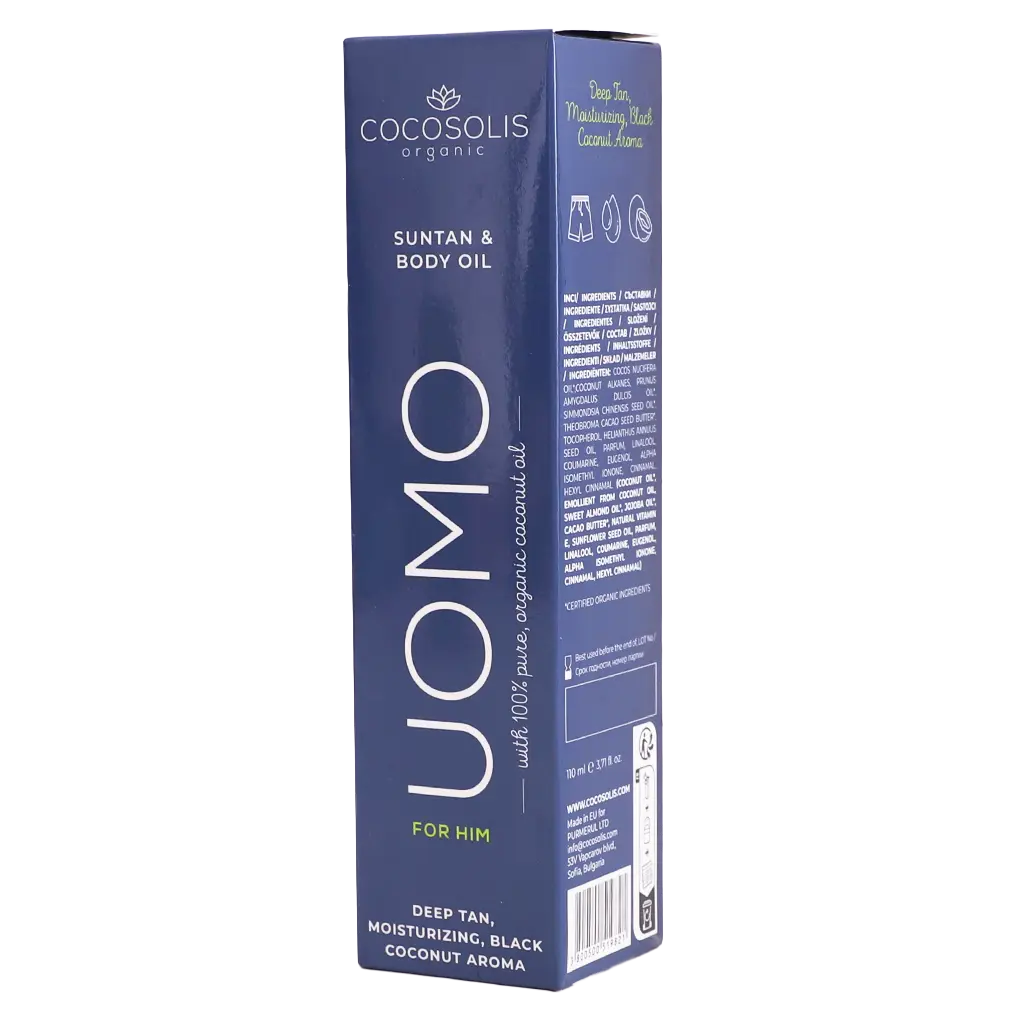 Cocosolis Uomo Tanning and Moisturizing Body Oil for Men 110ml - view 2