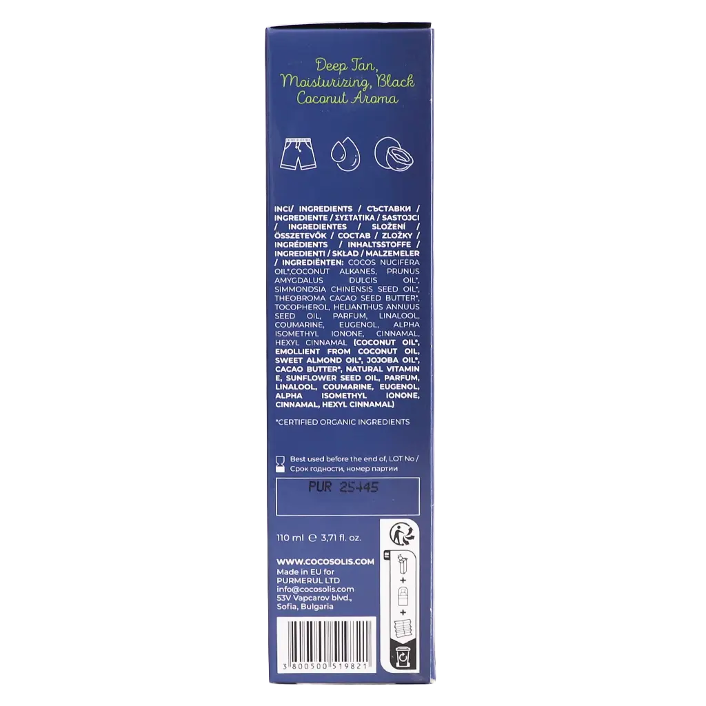 Cocosolis Uomo Tanning and Moisturizing Body Oil for Men 110ml - view 6