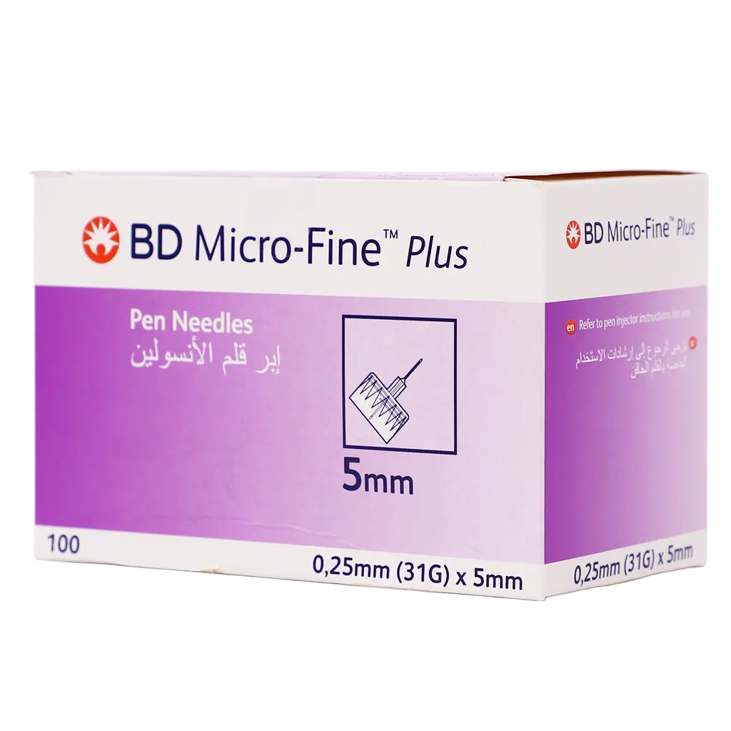BD Microfine Plus Pentapoint Insulin Pen Needles 5 mm 100pcs - view 1