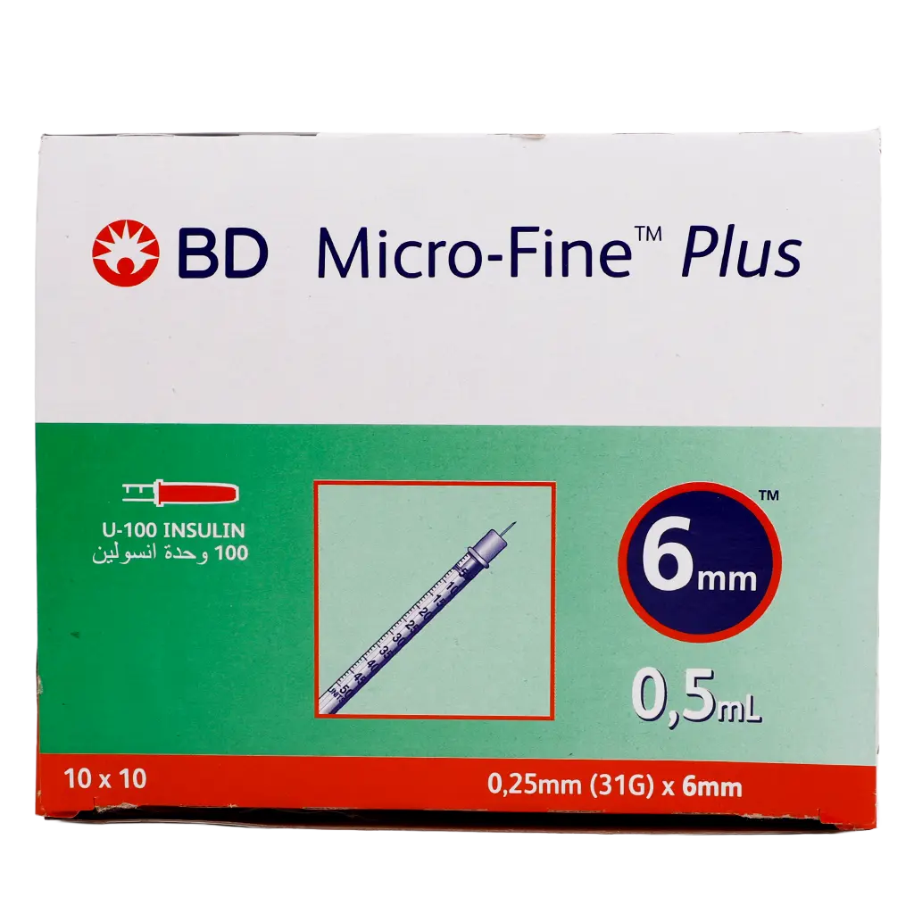 BD Microfine Plus Insulin  Needles 0.5 ml  100 pcs - view 2