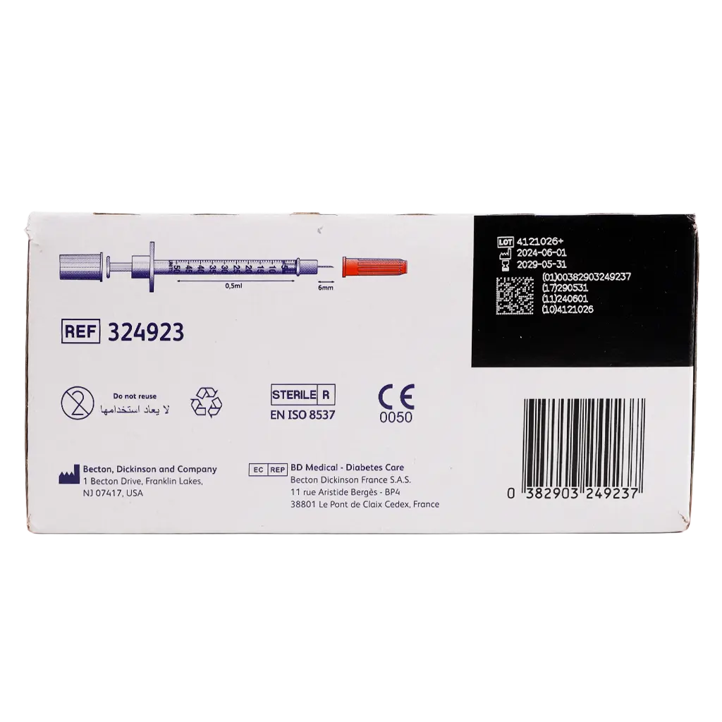 BD Microfine Plus Insulin  Needles 0.5 ml  100 pcs - view 3