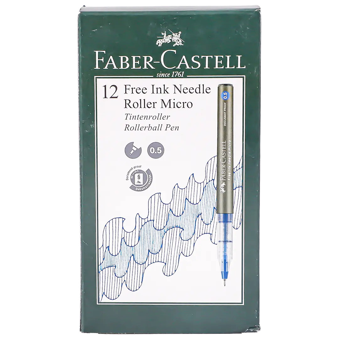 Faber Castell Free Ink Roller Needle 0.5mm Greenset of 12 - view 2