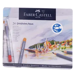 Faber Castell Watercolor Goldfaber Aqua tin of 24 Color