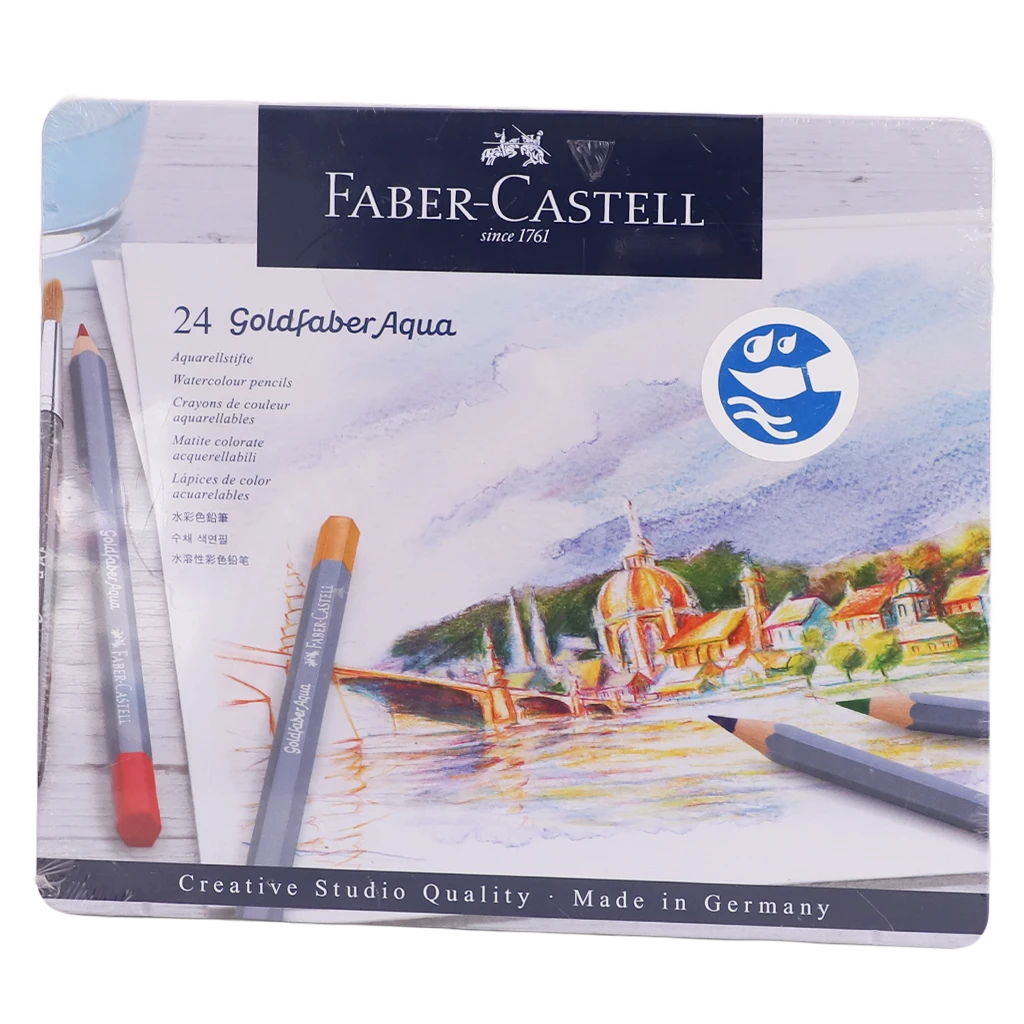 Faber Castell Watercolor Goldfaber Aqua tin of 24 Color