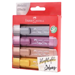 Faber Castell Textliner 46 Metallic set of  4