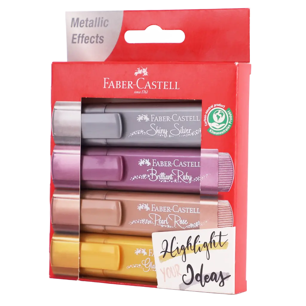 Faber Castell Textliner 46 Metallic set of  4 - view 1