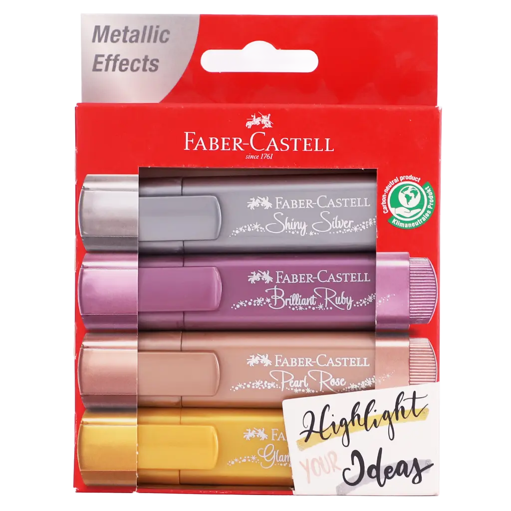 Faber Castell Textliner 46 Metallic set of  4 - view 2