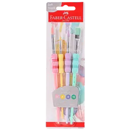 Faber Castell Brush set soft touch 4 Pcs Pastel Colors