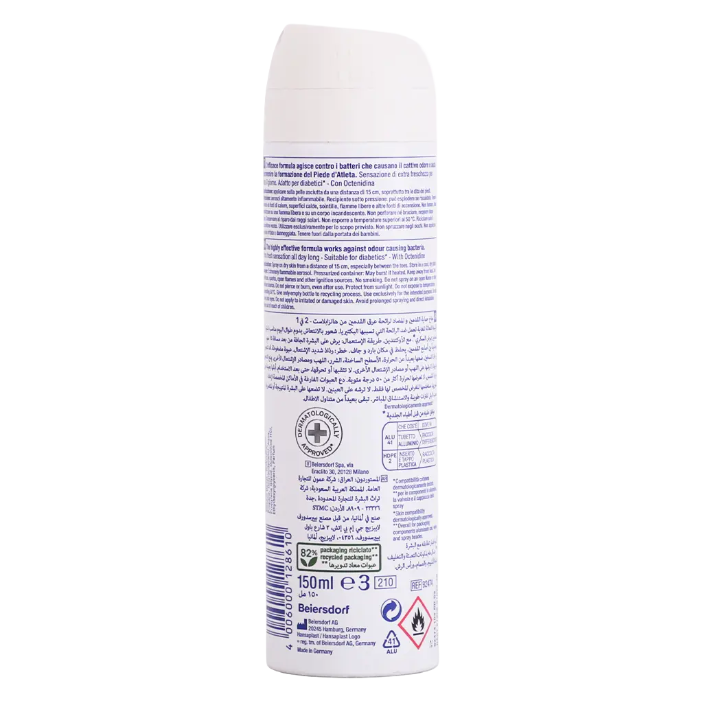 Hansaplast Foot Protection 2 In 1 Deo Anti-Bacterial Spray 150 ml - view 2