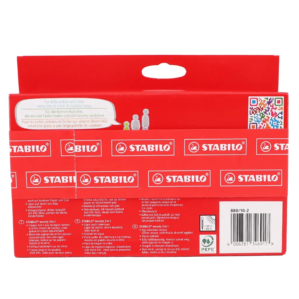 Stabilo Woody 3in1 coloring set with sharpener   - view 2